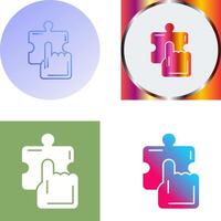 Quick Selection Icon Design vector