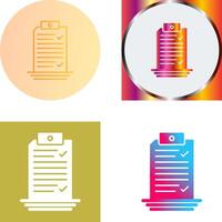 Check List Icon Design vector