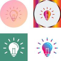 Light Bulb Icon Design vector