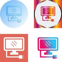 Monitor Icon Design vector