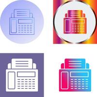 Fax Machine Icon Design vector