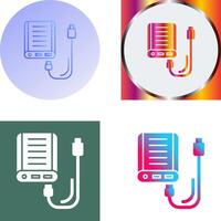 Power Bank Icon Design vector