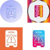 Caution Sign Icon Design vector
