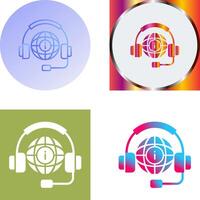 Call Center Icon Design vector
