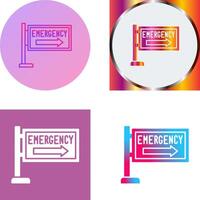 Emergency Sign Icon Design vector