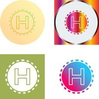 Helipad Icon Design vector