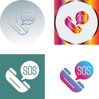 Sos Icon Design vector