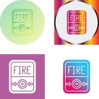 fuego botón icono diseño vector