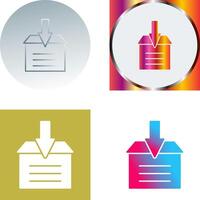 Archive Icon Design vector