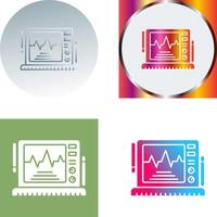 Ekg Monitor Icon Design vector