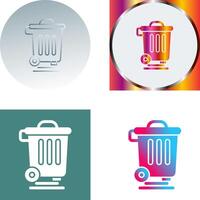 Dustbin Icon Design vector