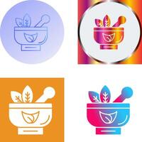 Ayurvedic Icon Design vector