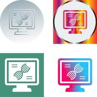 Dna Test Icon Design vector