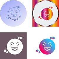 Loughing Icon Design vector