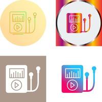 Music Player Icon Design vector