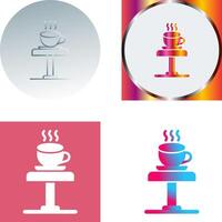 Coffee Table Icon Design vector