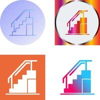 diseño de icono de escaleras vector