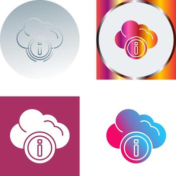 diseño de icono de computación en la nube vector