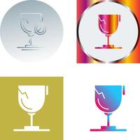 Glass Icon Design vector