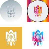 Space Shuttle Icon Design vector