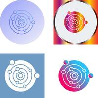 Solar System Icon Design vector