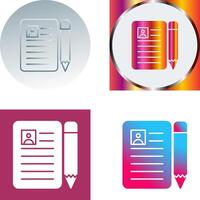 CV Icon Design vector