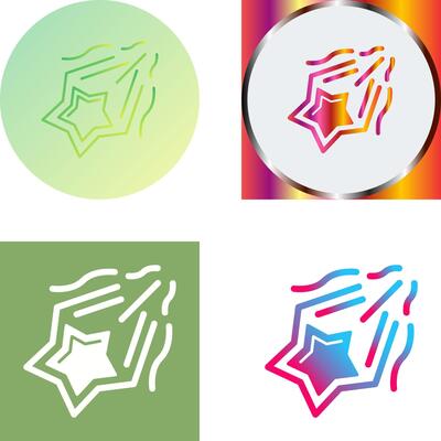 Shooting Star Icon Design