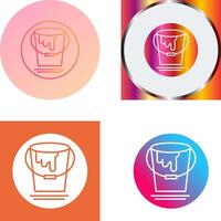 Paint Bucket Icon Design vector