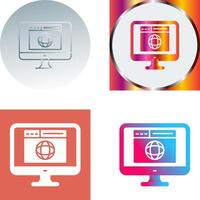 diseño de icono de sitio web vector