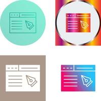 Web Page Icon Design vector