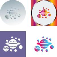 Planets Icon Design vector