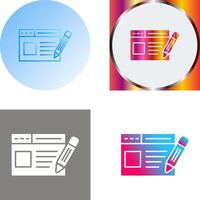 Web Page Icon Design vector