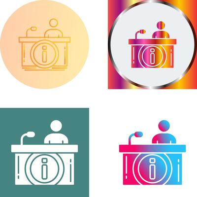 Information Desk Icon Design