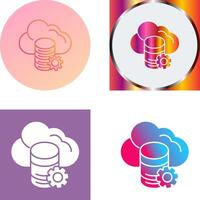 Cloud Data Icon Design vector