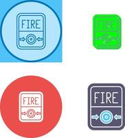Fire Button Icon Design vector