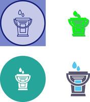 diseño de icono de cubo de agua vector