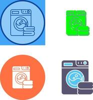 Washing Machine Icon Design vector