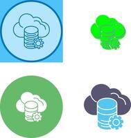 Cloud Data Icon Design vector