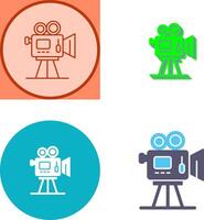 Movie camera Icon Design vector