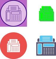 Fax Machine Icon Design vector