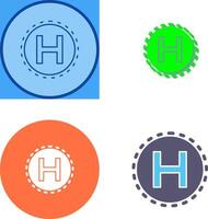Helipad Icon Design vector