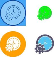 Time Setting Icon Design vector