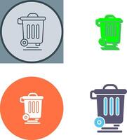 Dustbin Icon Design vector