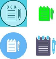 Notepad Icon Design vector