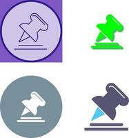Pin Icon Design vector
