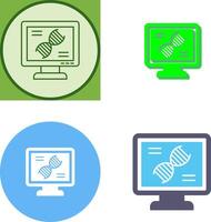 Dna Test Icon Design vector