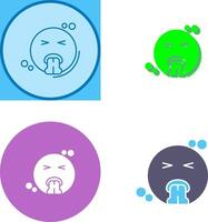 Vomit Icon Design vector
