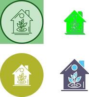 Plant Icon Design vector