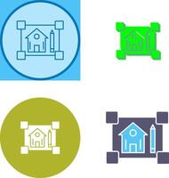 Blueprint Icon Design vector