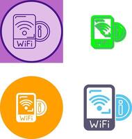 Wifi Signal Icon Design vector